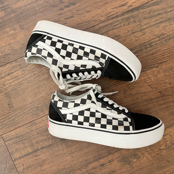 Vans Shoes Vans Checkered Platforms Poshmark